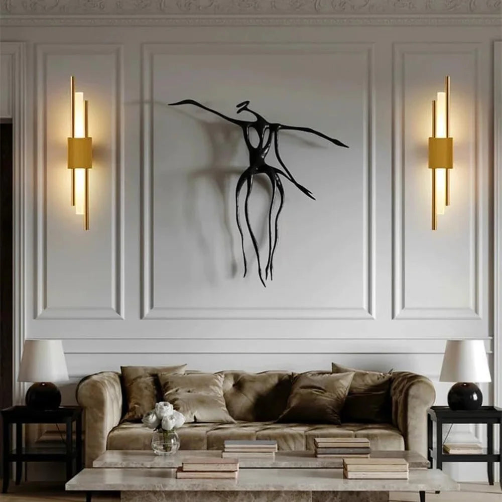 Double Gold Wall Light