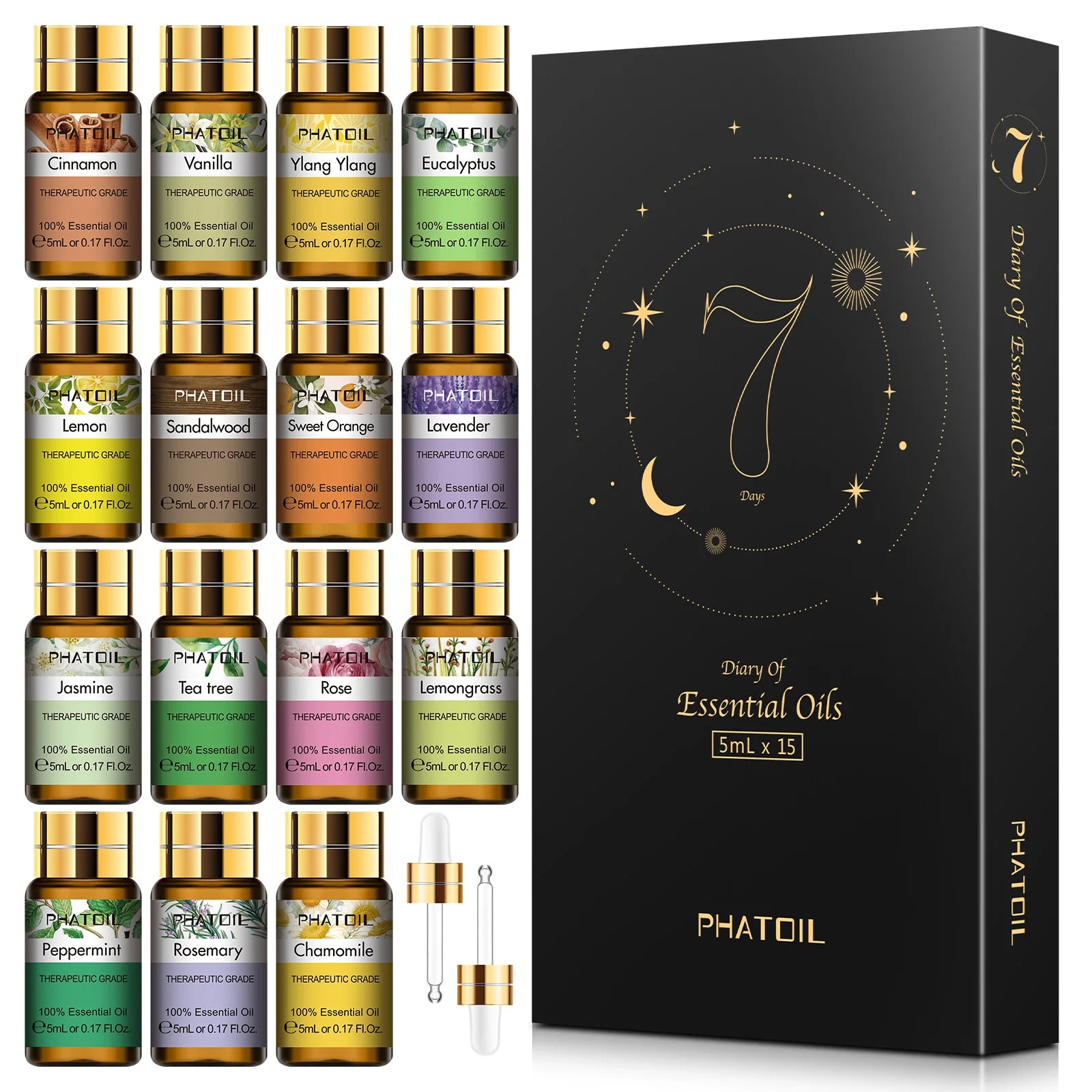 Pure Essence Essential Oils Set – 15 Pack