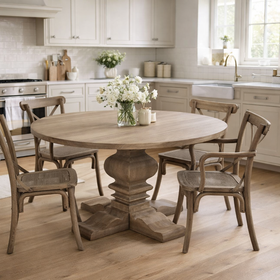 Copgrove Collection Round Pedestal Dining Table