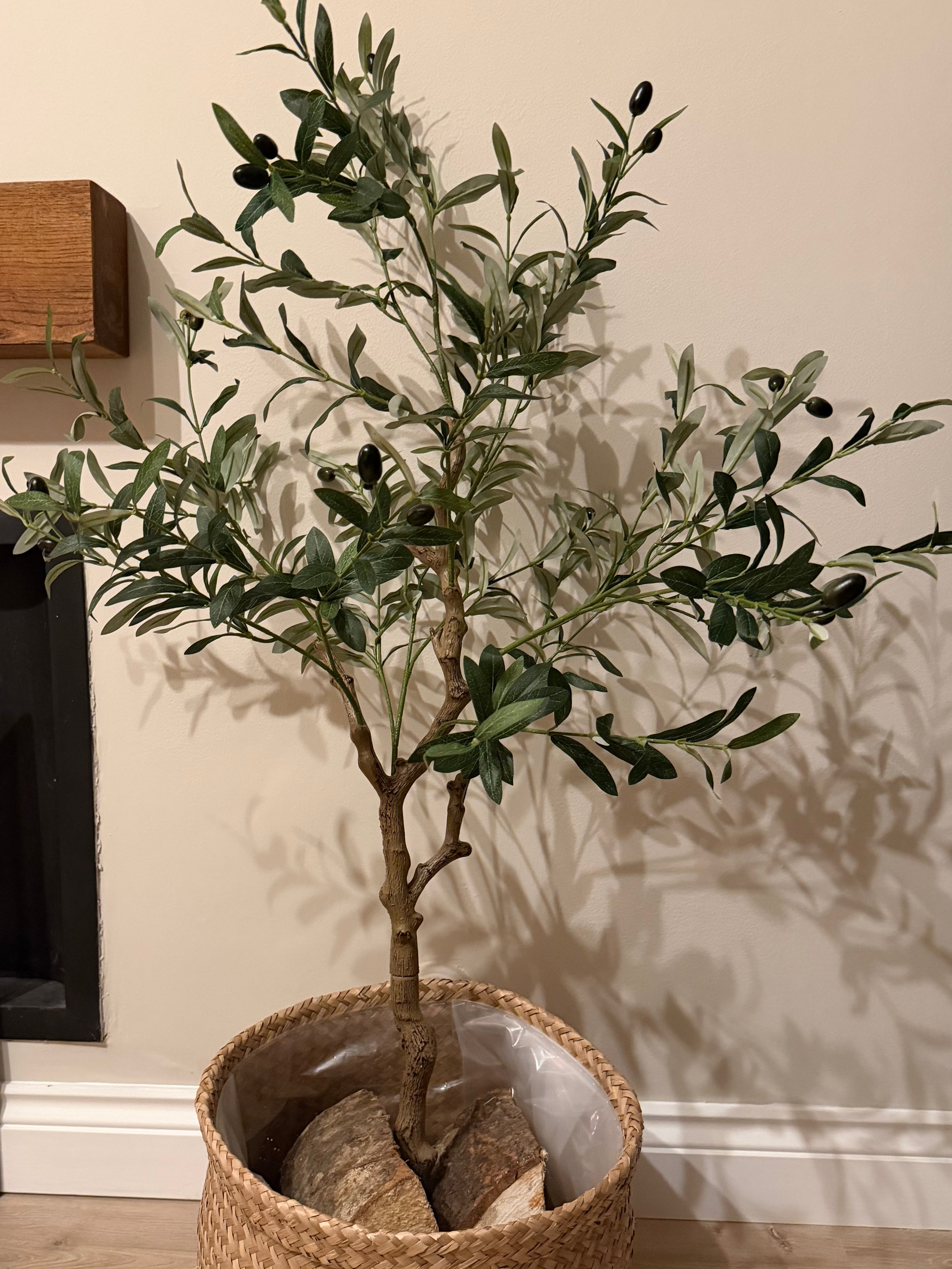 Realistic faux olive tree 120cm