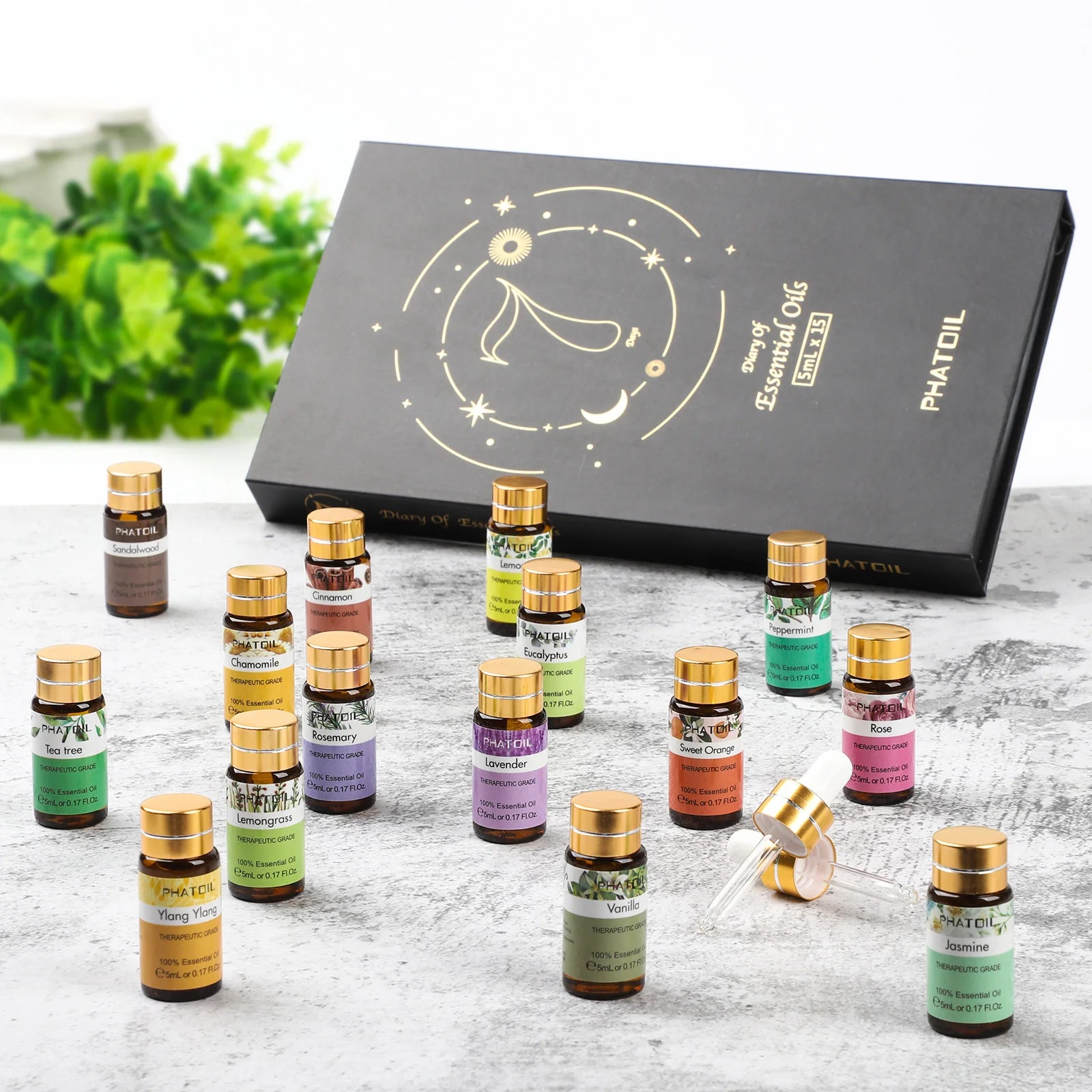 Pure Essence Essential Oils Set – 15 Pack