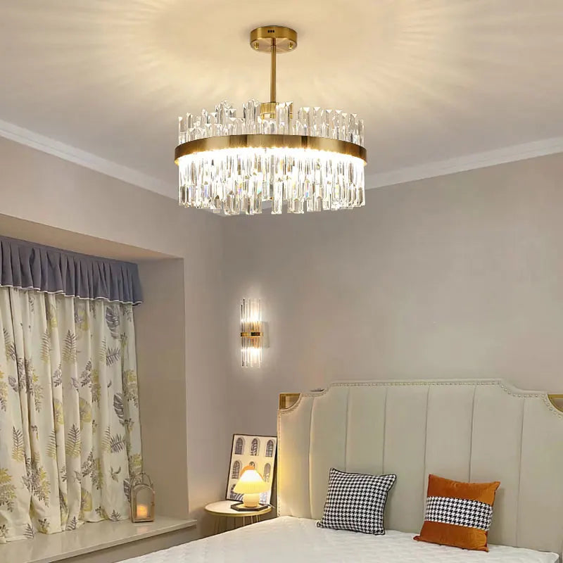 Deluxe Crystal Ceiling Chandelier