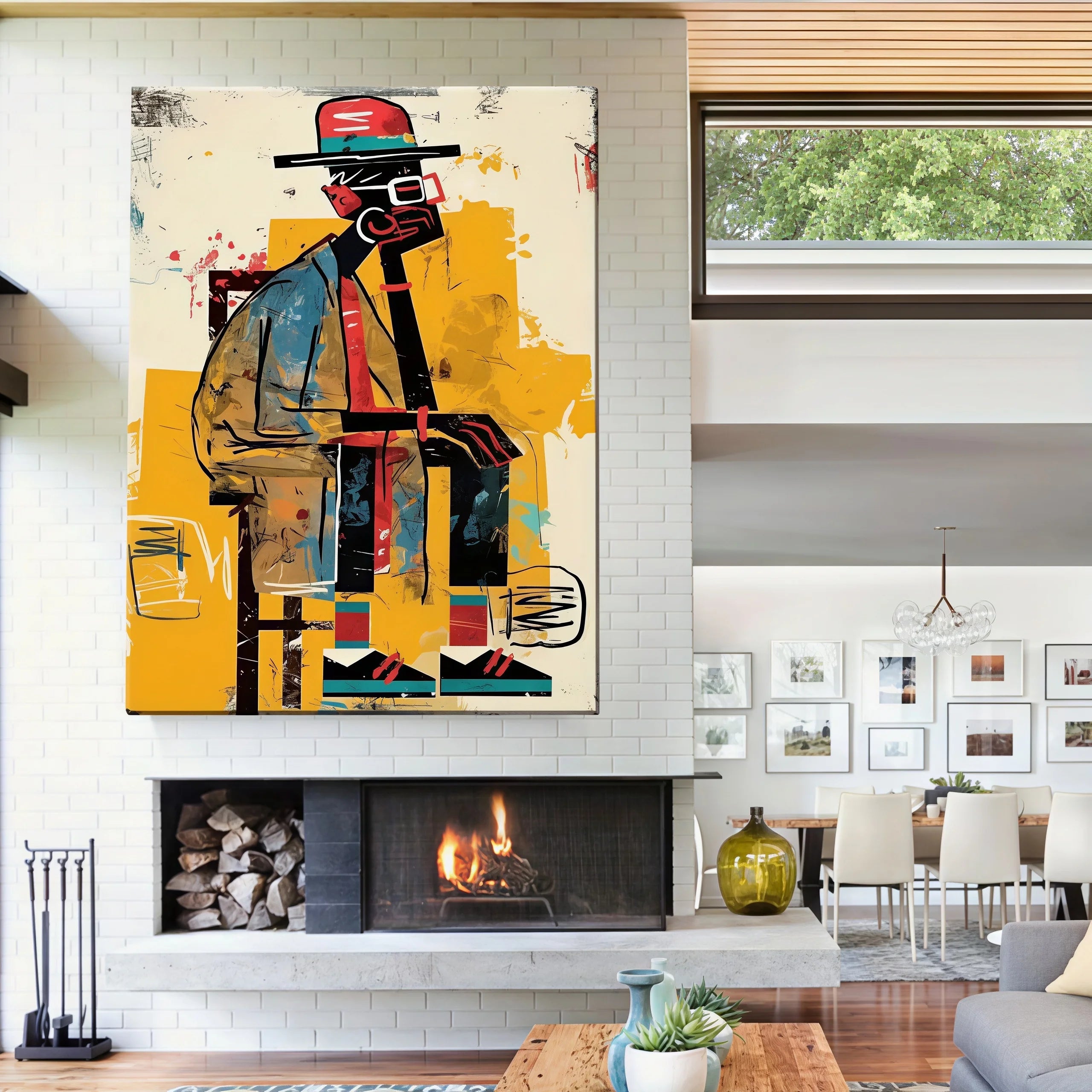 Abstract The Thinking Man Canvas