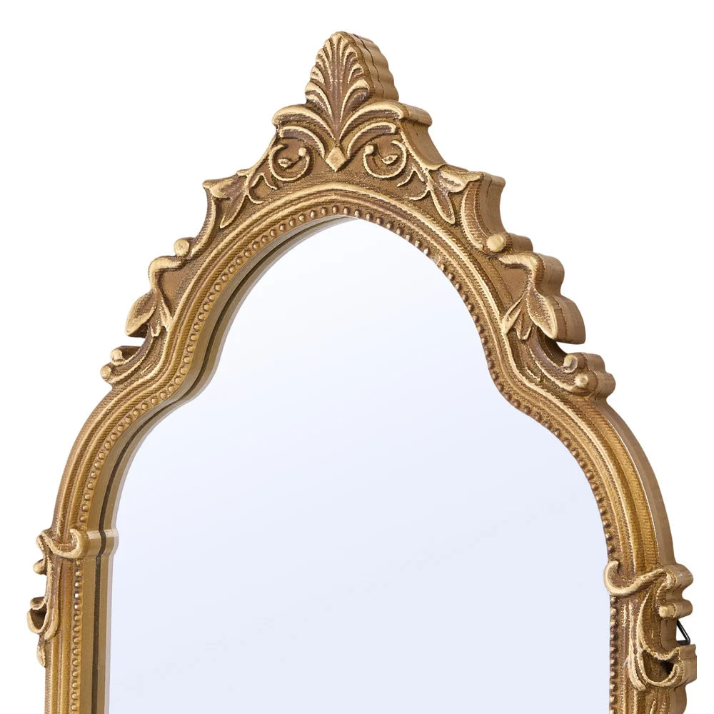 Arched Full Length Wall Mirror with Elegant Detail