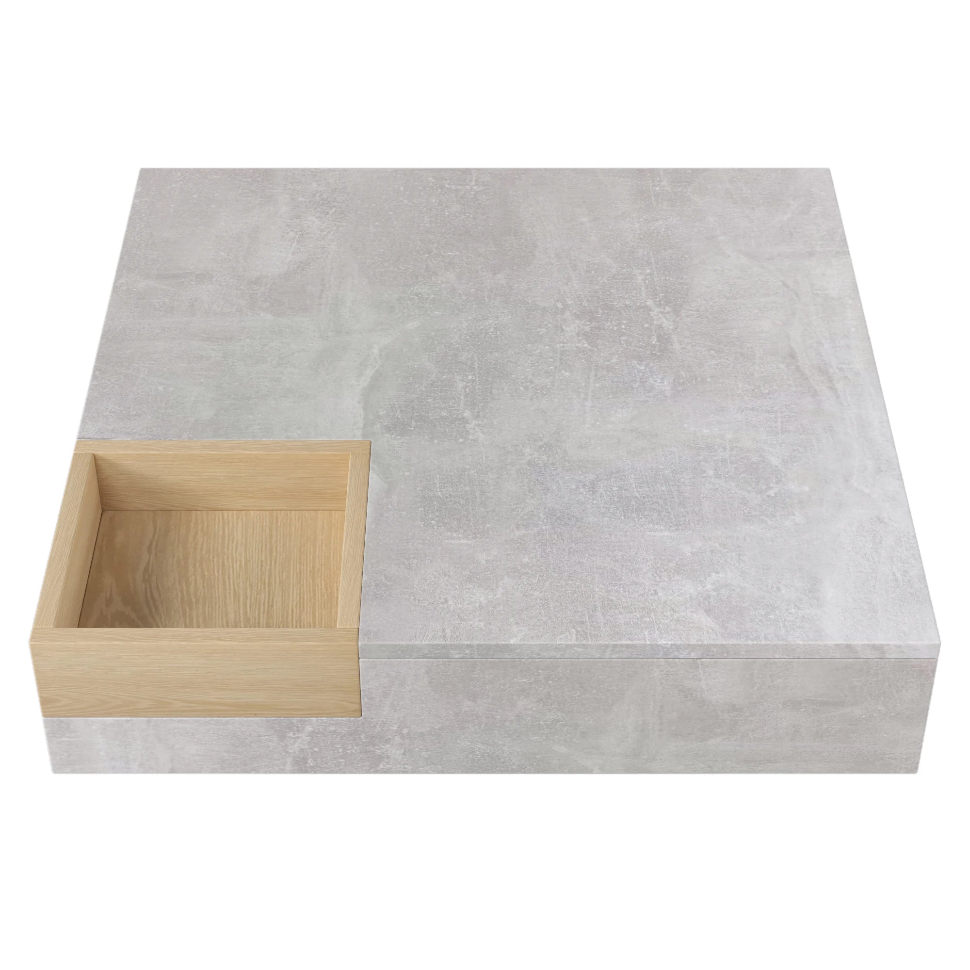 Concrete Style Grey Coffee Table