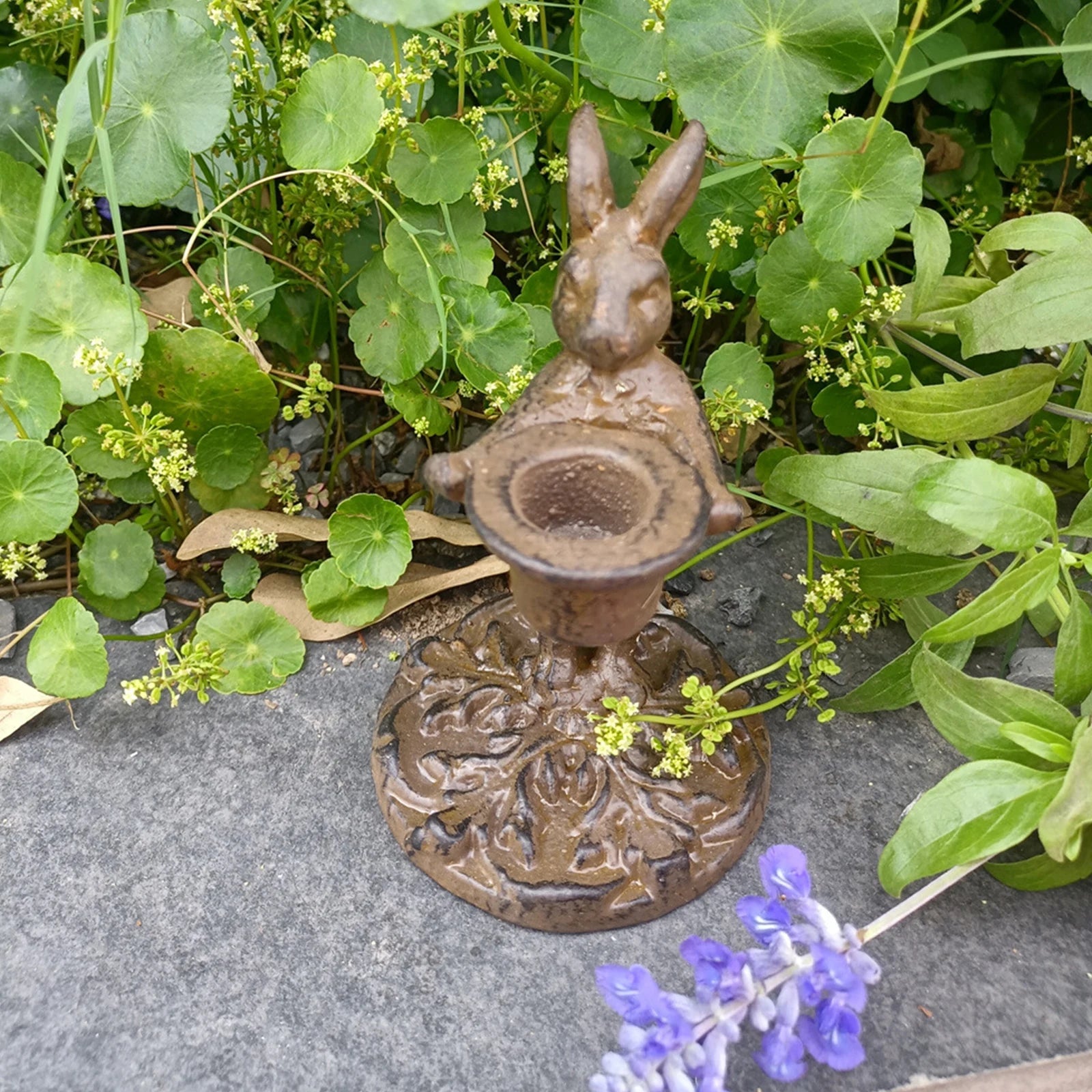 Decorative Hare Candlestick
