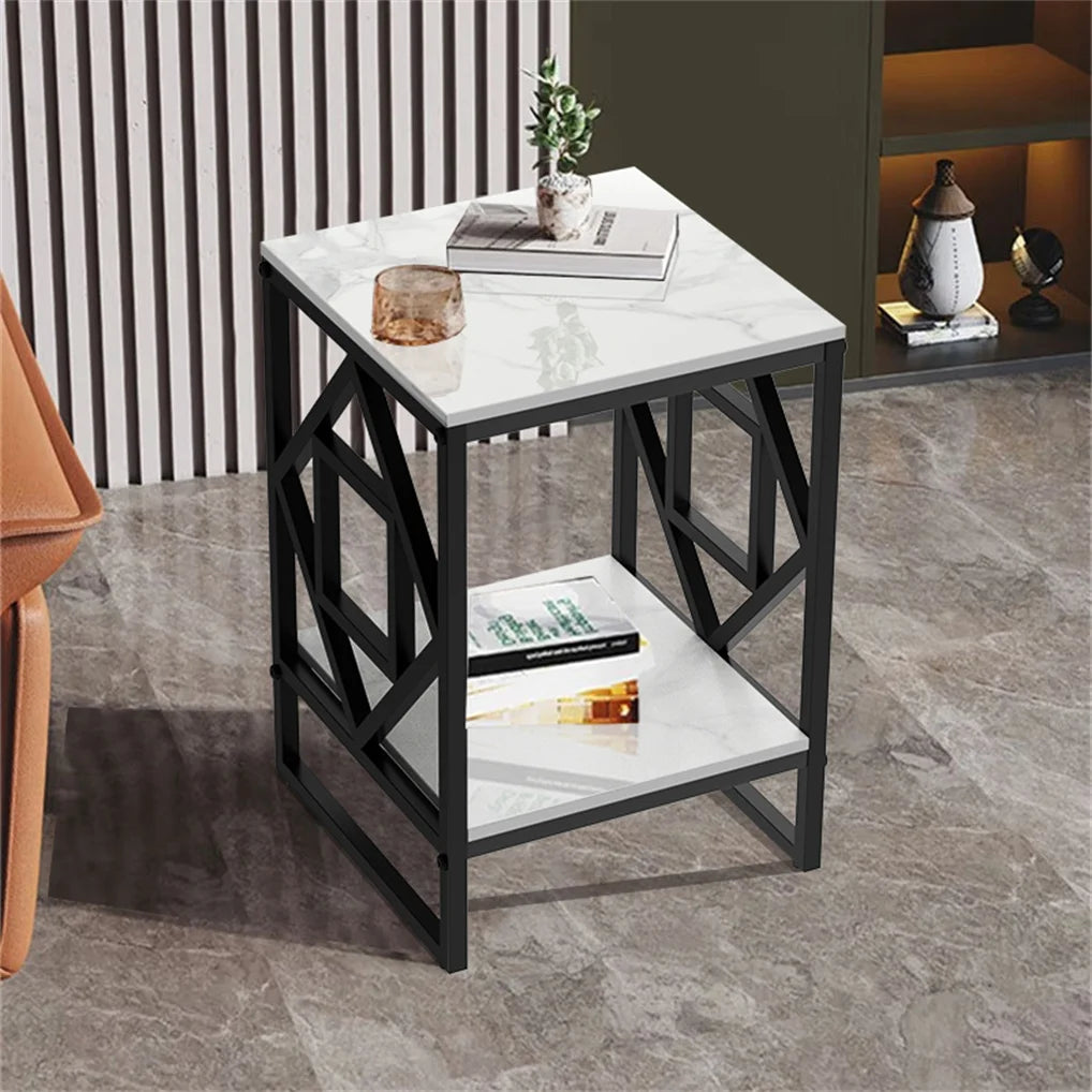 Real Marble End Table