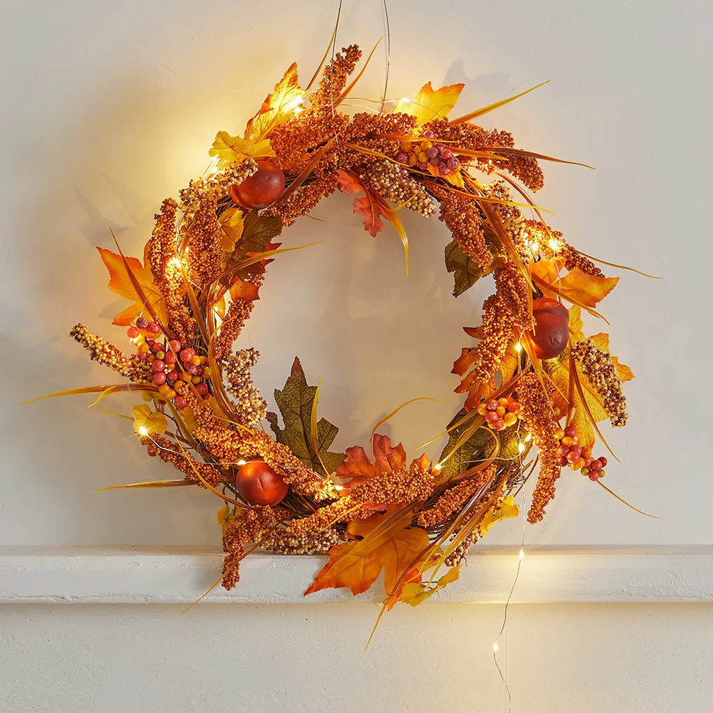 Artificial Autumn Maple Leaf Garland