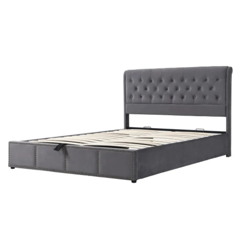 The Corner Studded King Storage Bed