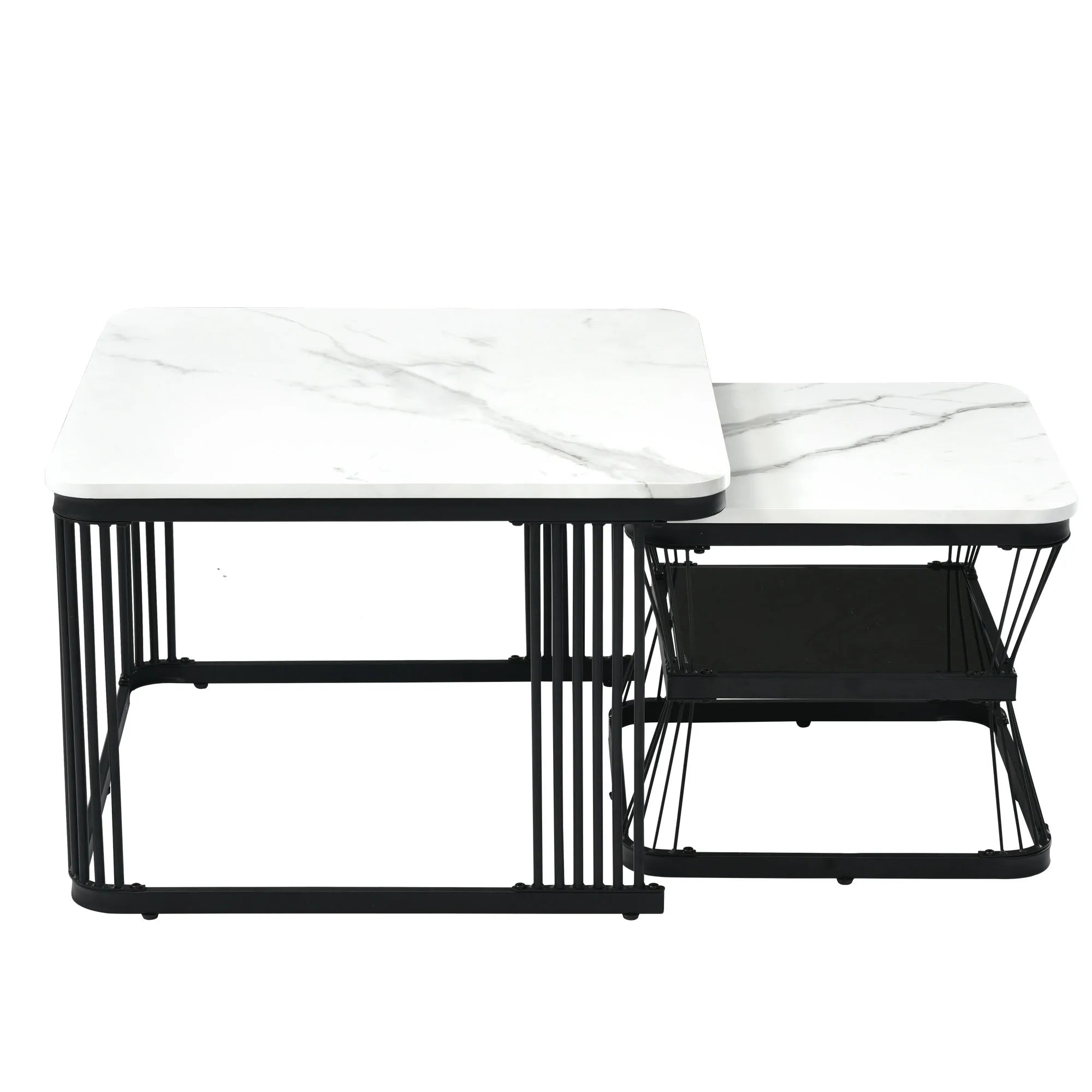 Nest of Square Coffee Table Side Tables