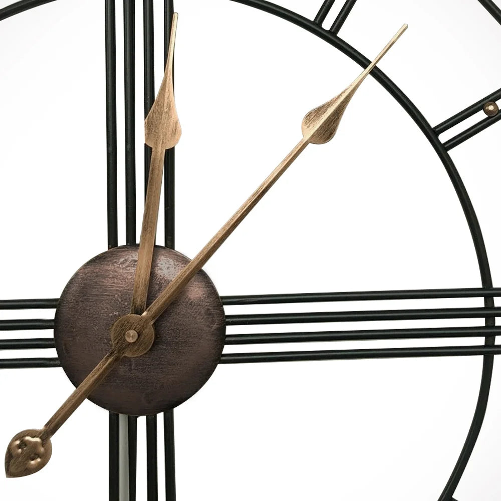 Onyx Metal Wall Clock