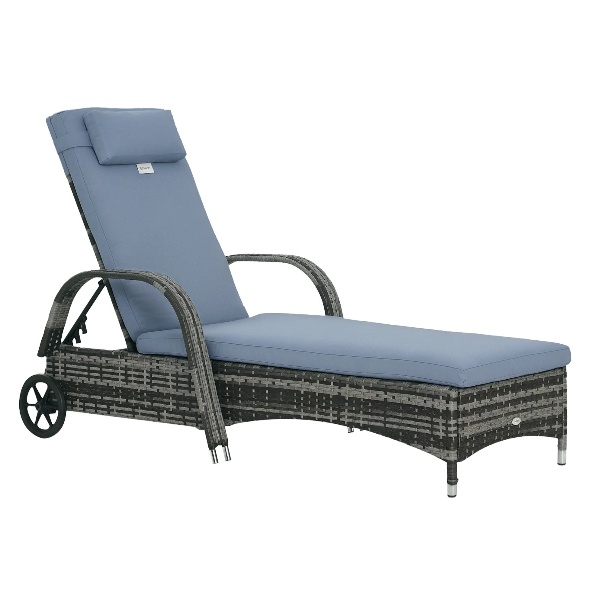 Garden Rattan Furniture Sun Lounger