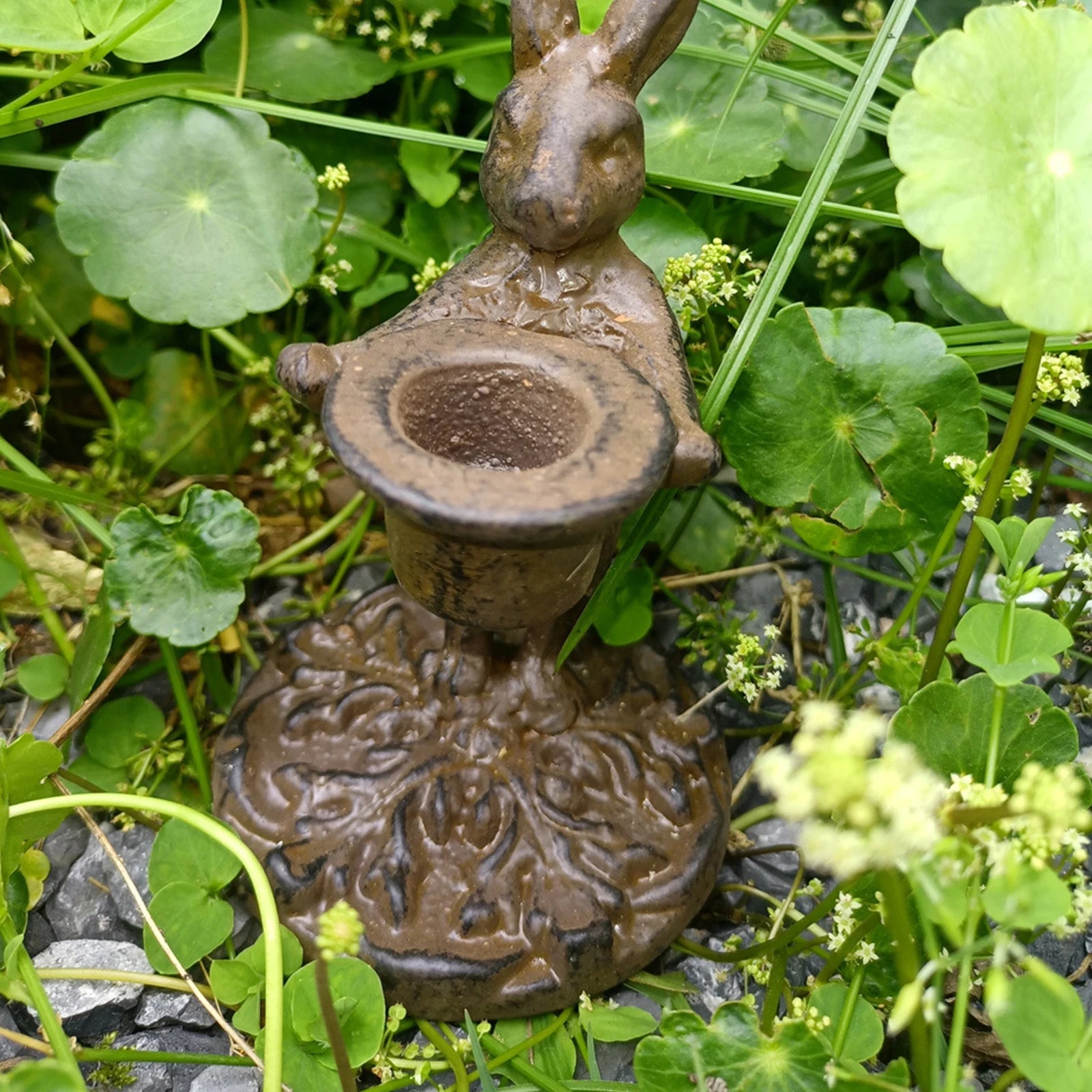 Decorative Hare Candlestick