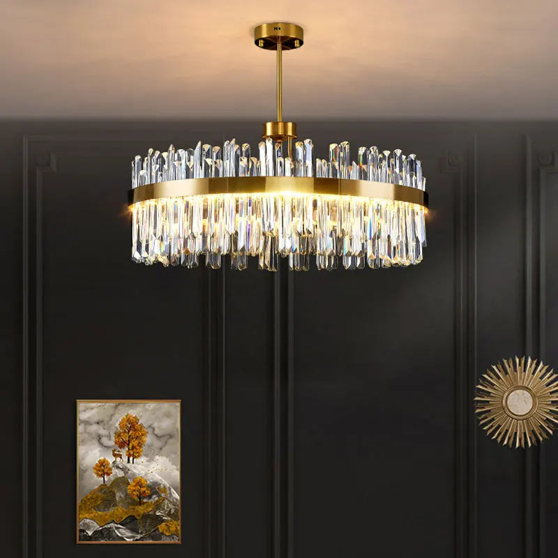 Deluxe Crystal Ceiling Chandelier