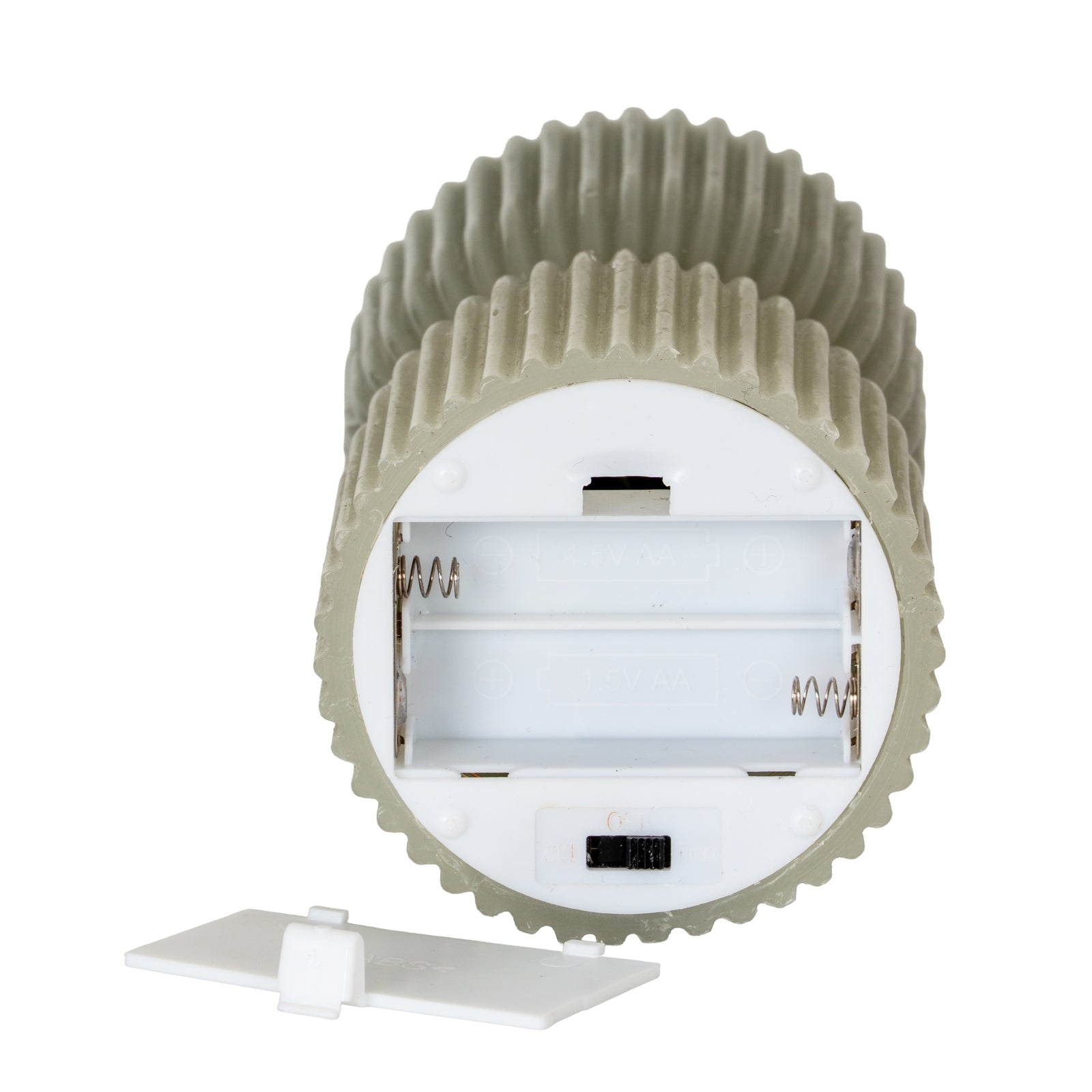 Grey Carved LED Candle