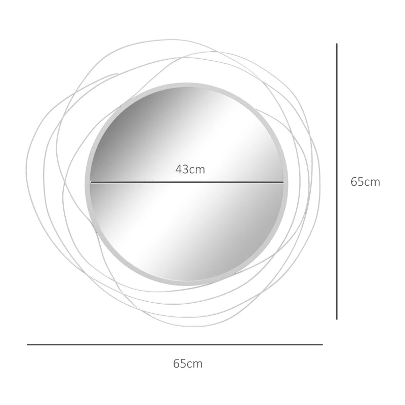 Silver Geo Mirror