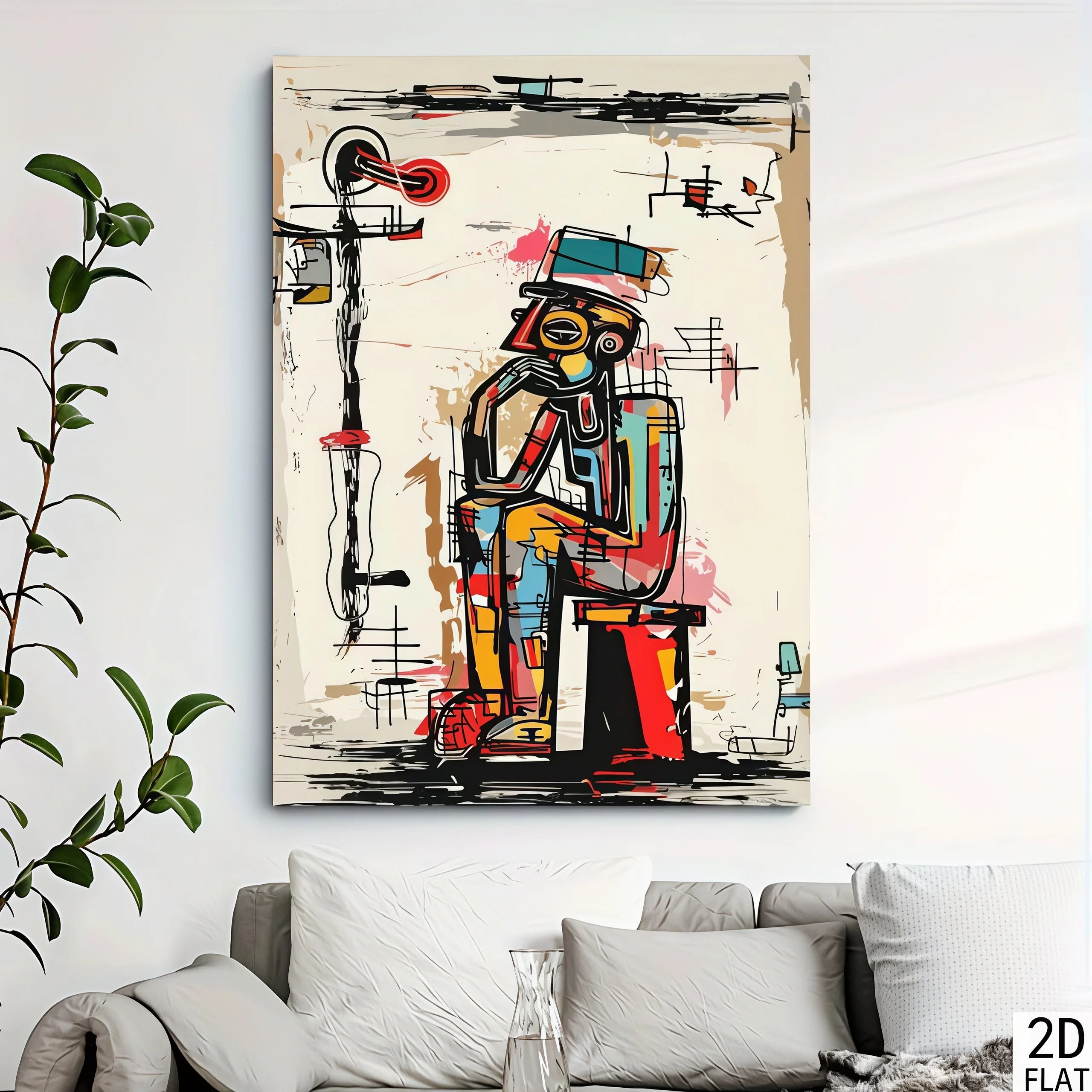 Modern Unique Coloured Canvas