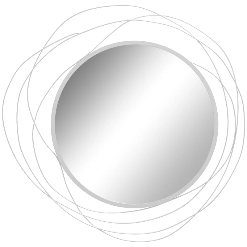 Silver Geo Mirror