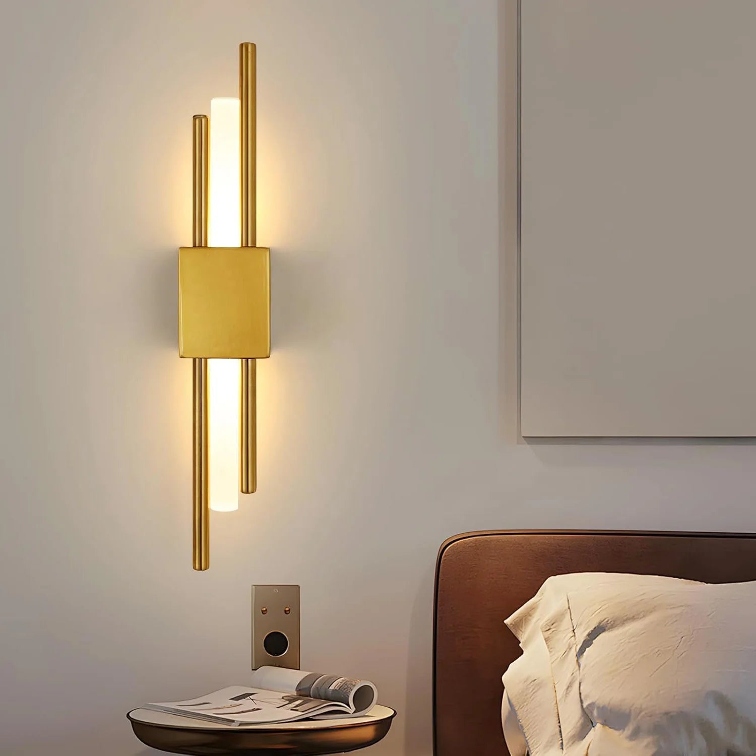 Double Gold Wall Light