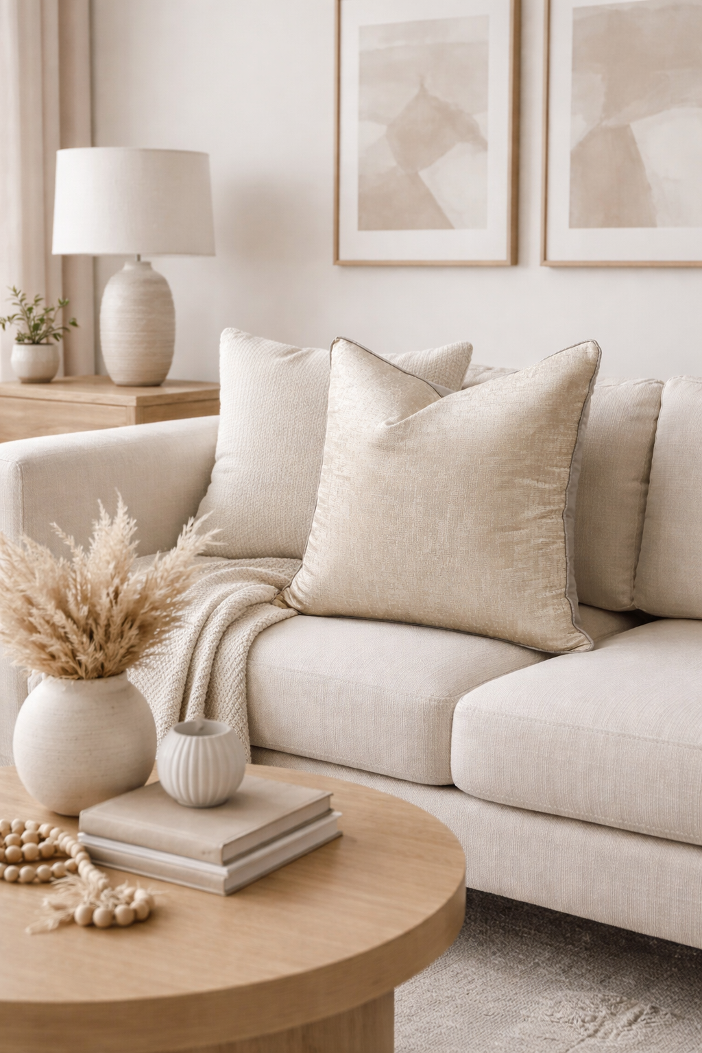 Luxury Alderstone Neutral Cushion