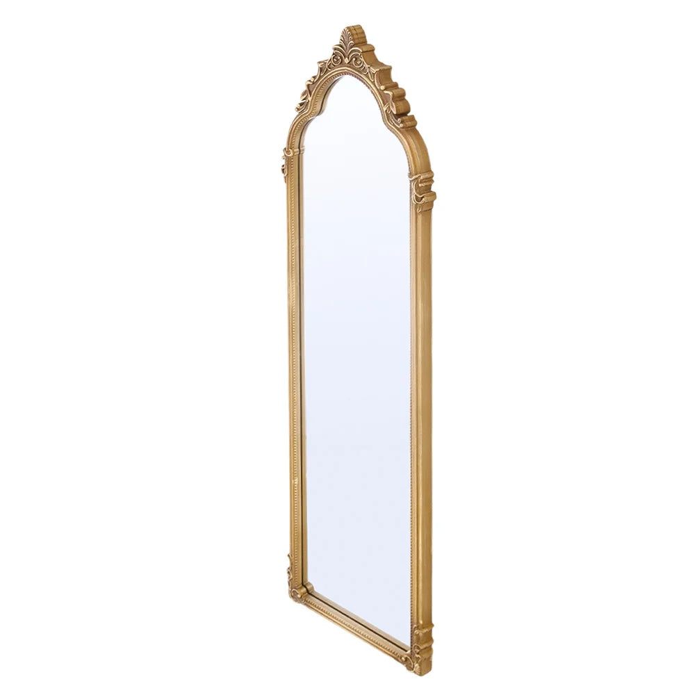 Arched Full Length Wall Mirror with Elegant Detail