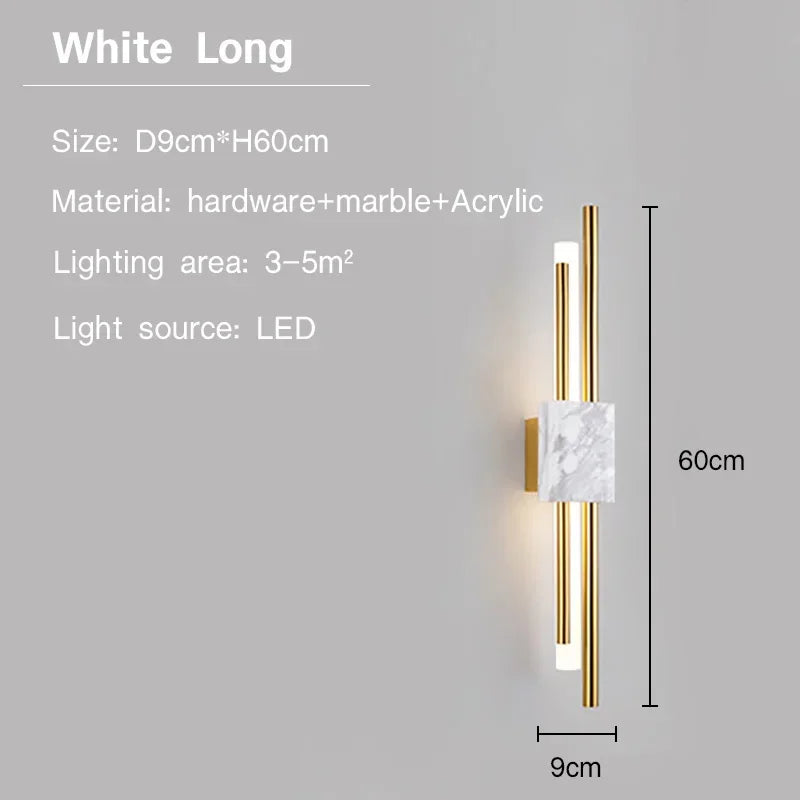 The Celeste Marble Wall Light