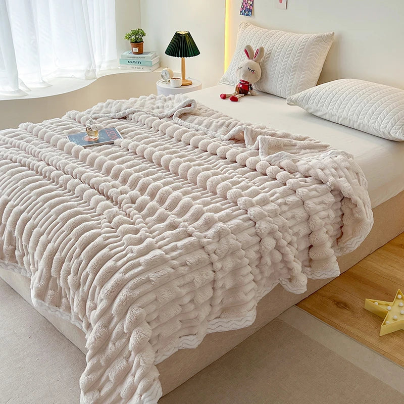 Luxe Faux Fur Throw Blanket