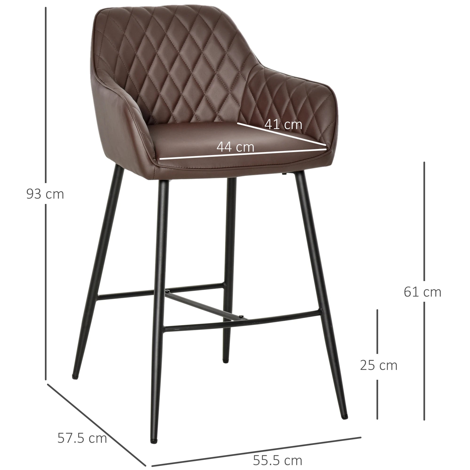 Set of Quilted Bar stools