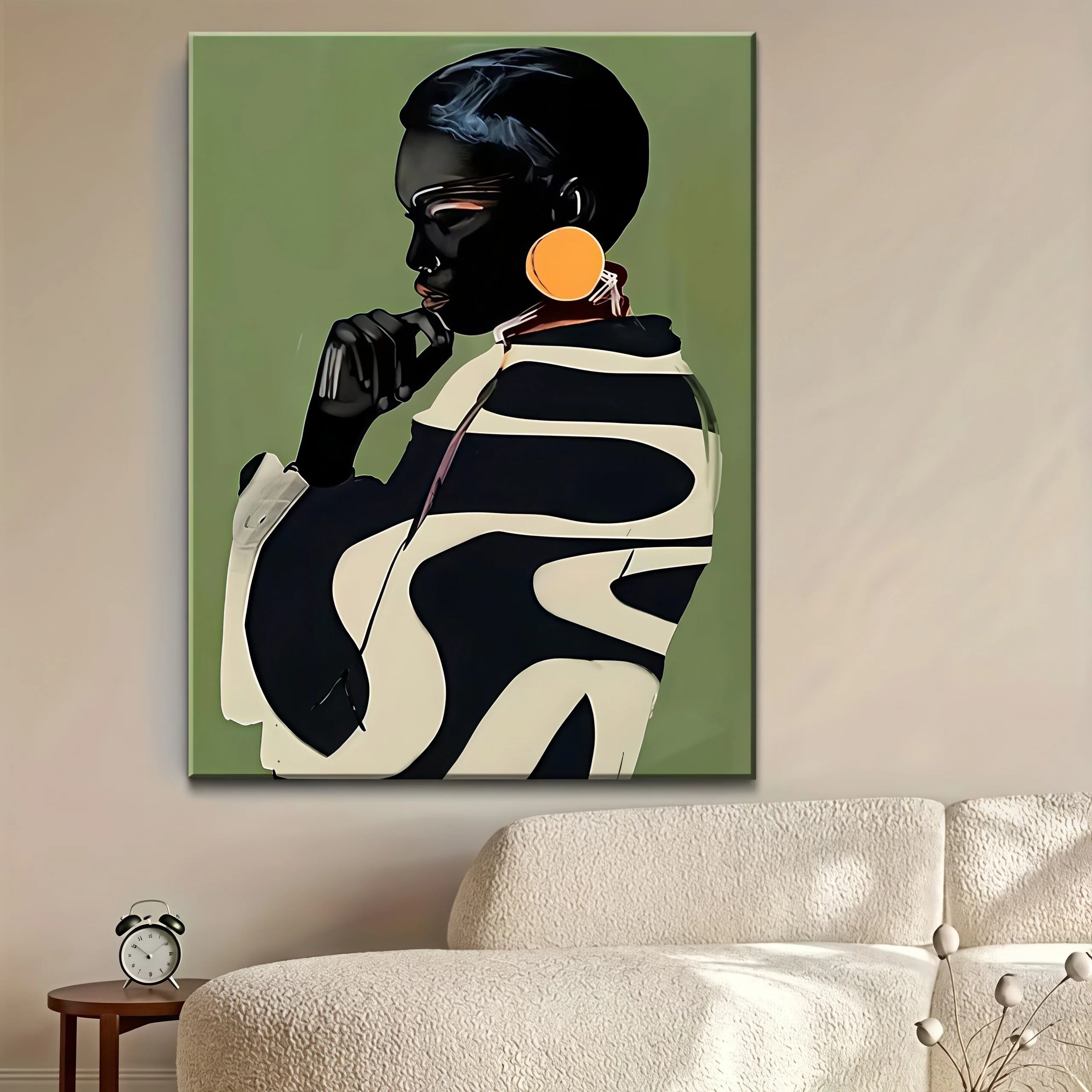 Thinking Lady Canvas