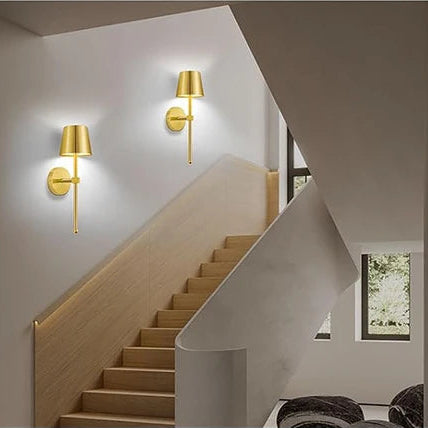 Pair OF Gold Wall Sconces
