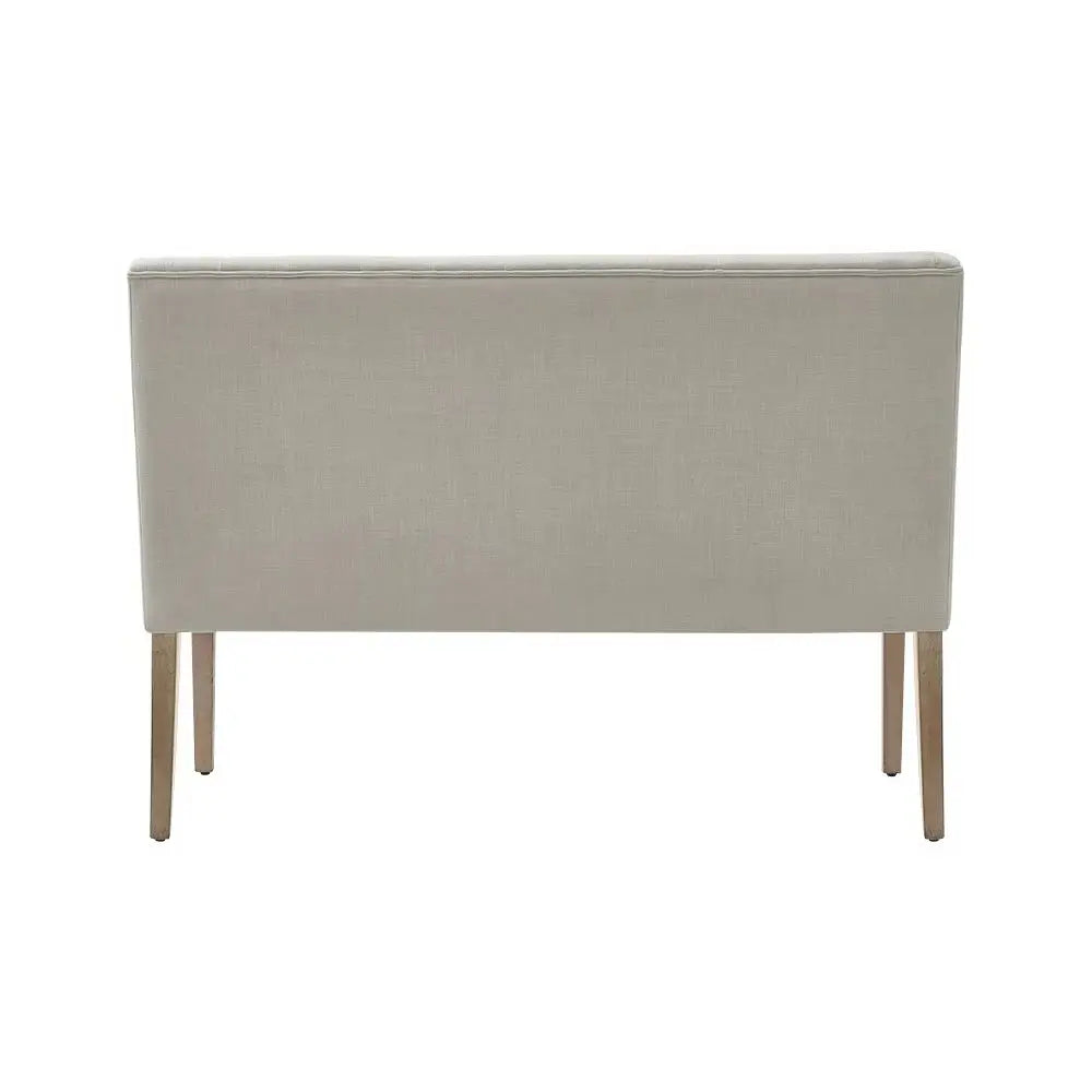Beige Upholstered Bench