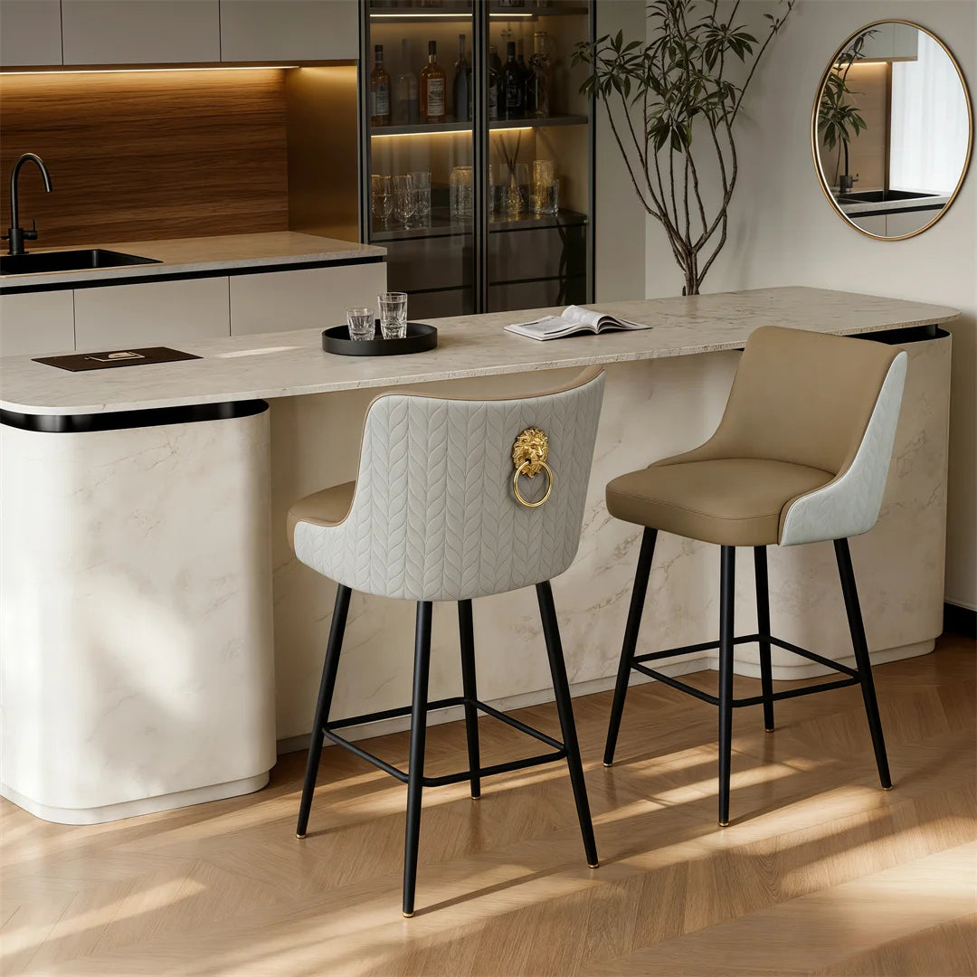 Swivel Lion Head Bar Stool