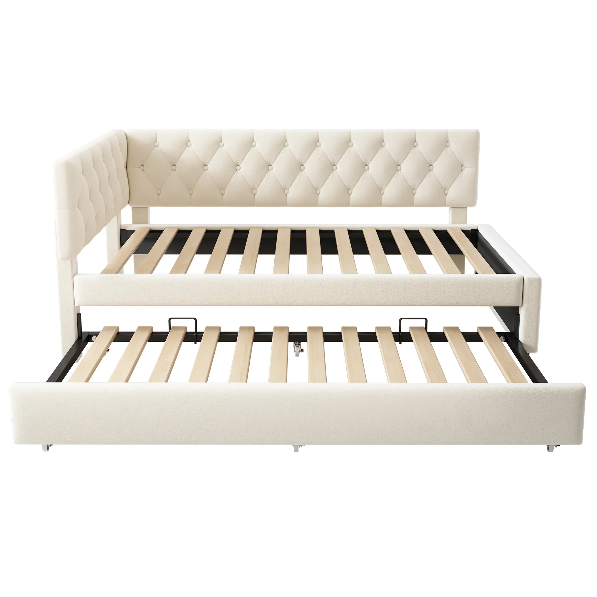 Upholstered Pull-Out Ottoman Daybed