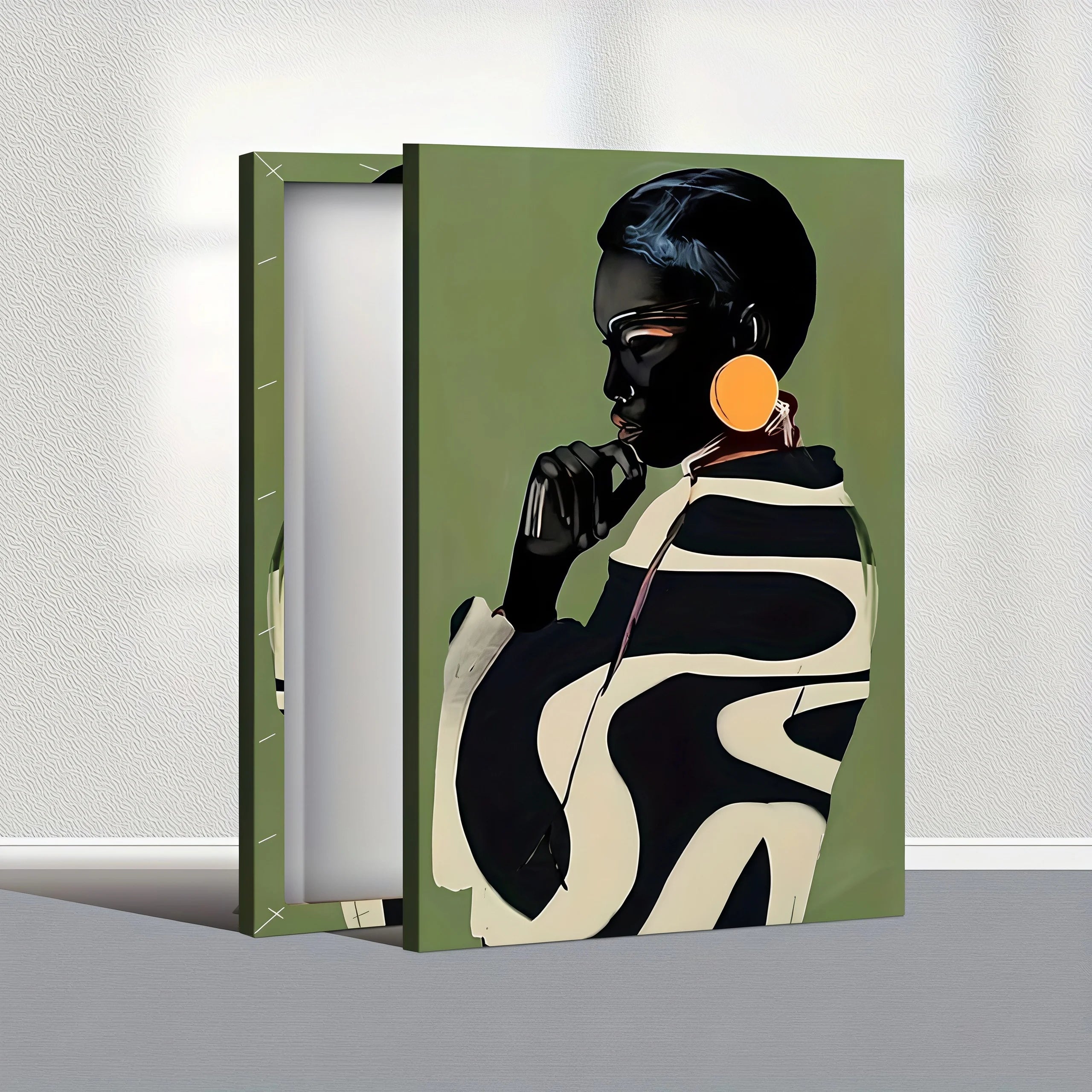 Thinking Lady Canvas