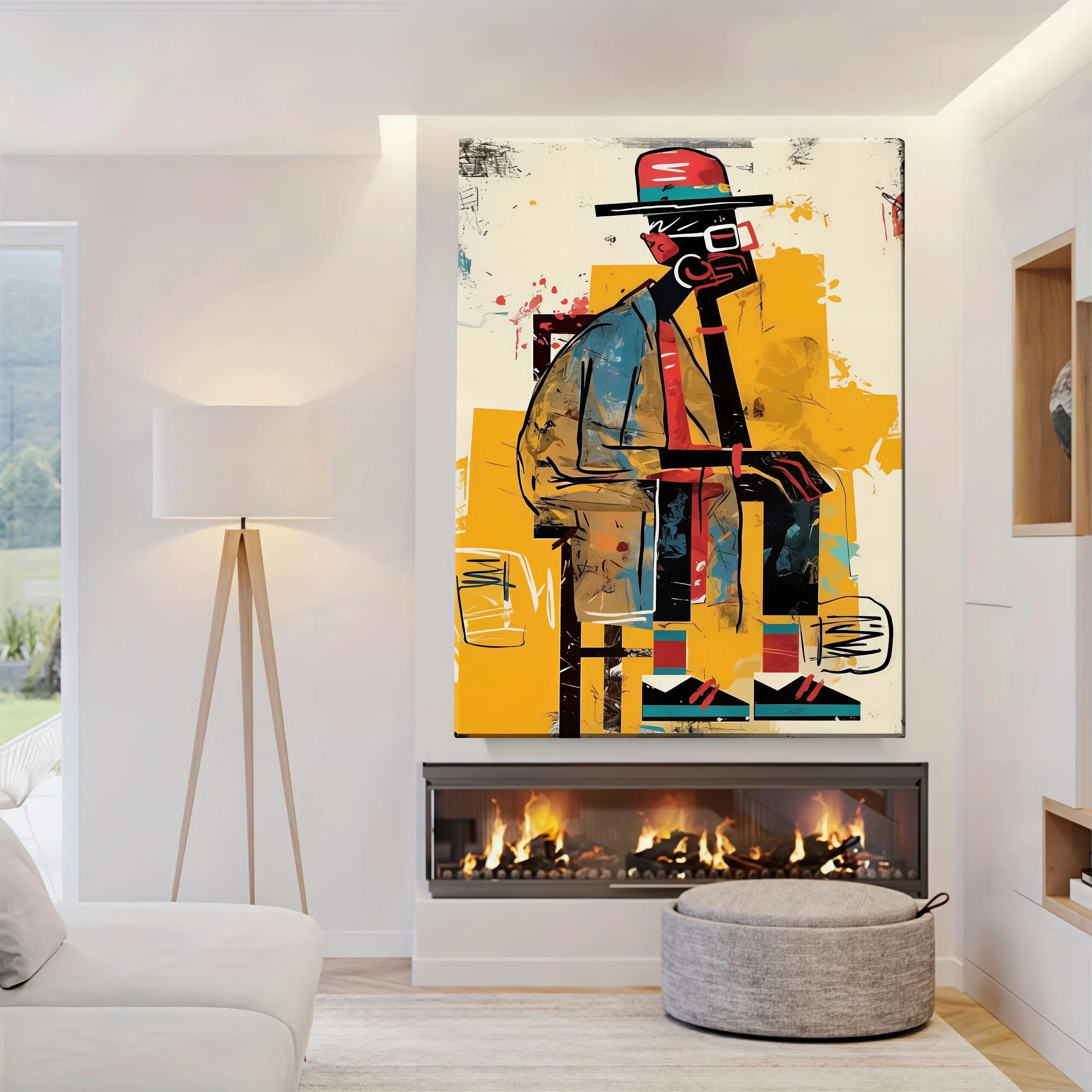 Abstract The Thinking Man Canvas