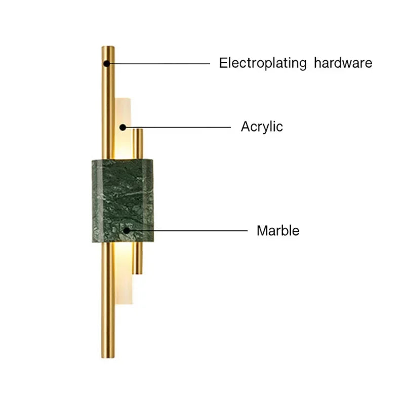 The Celeste Marble Wall Light