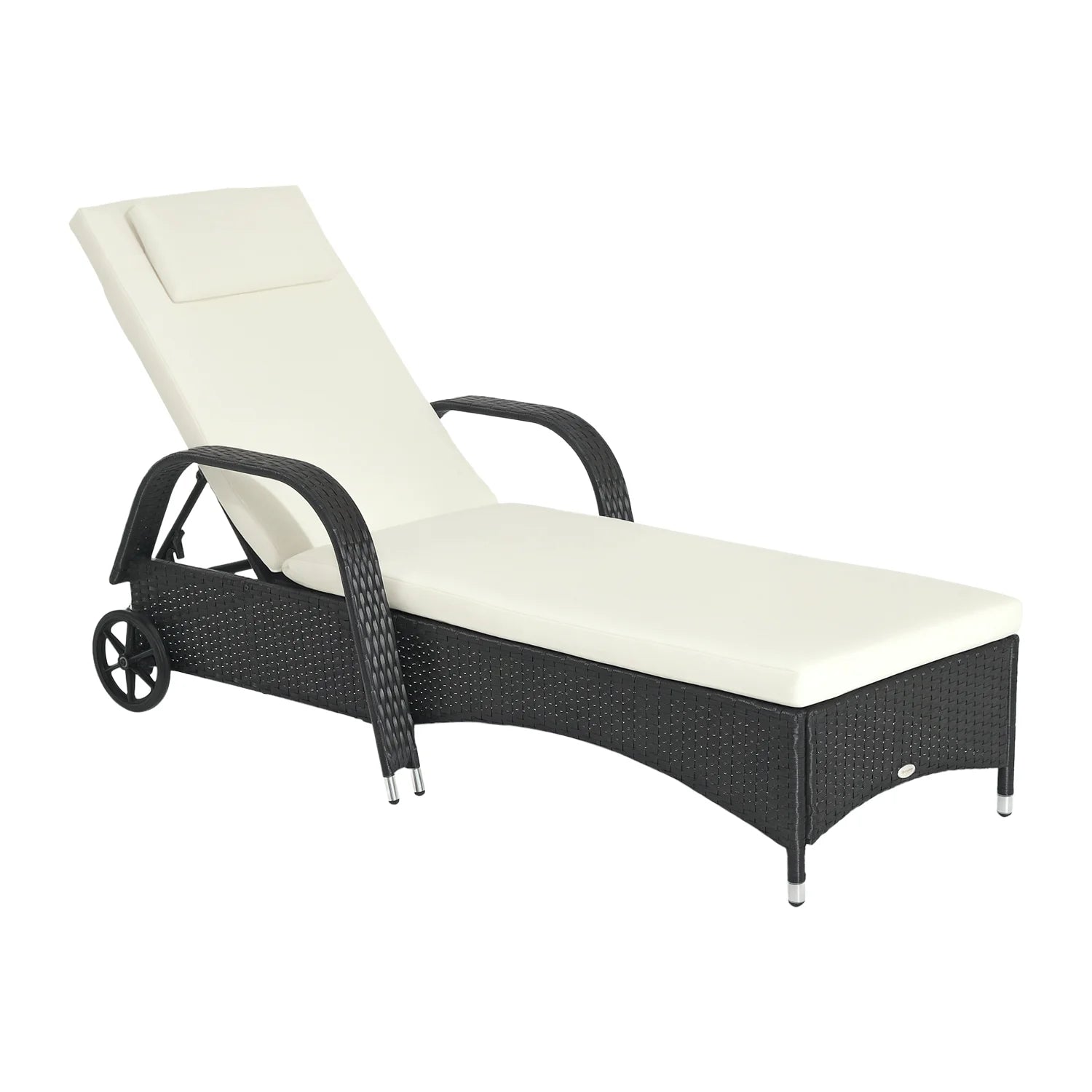 Garden Rattan Furniture Sun Lounger