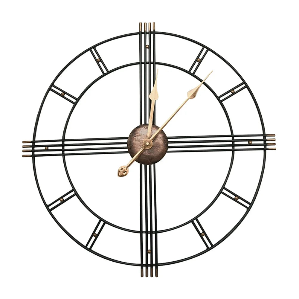 Onyx Metal Wall Clock