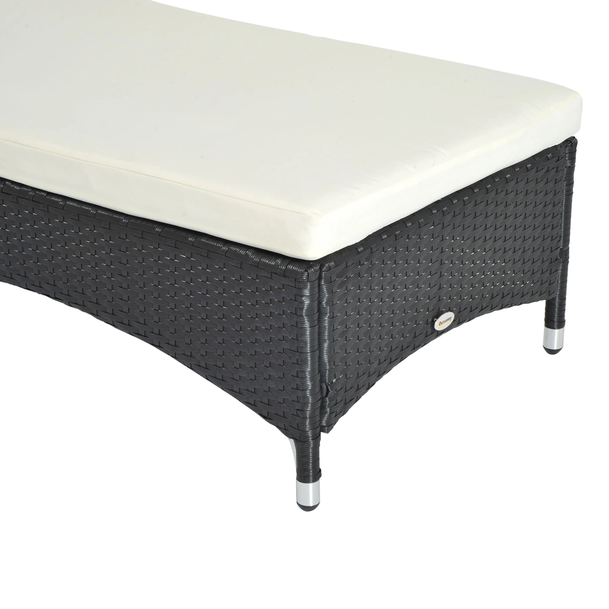 Garden Rattan Furniture Sun Lounger