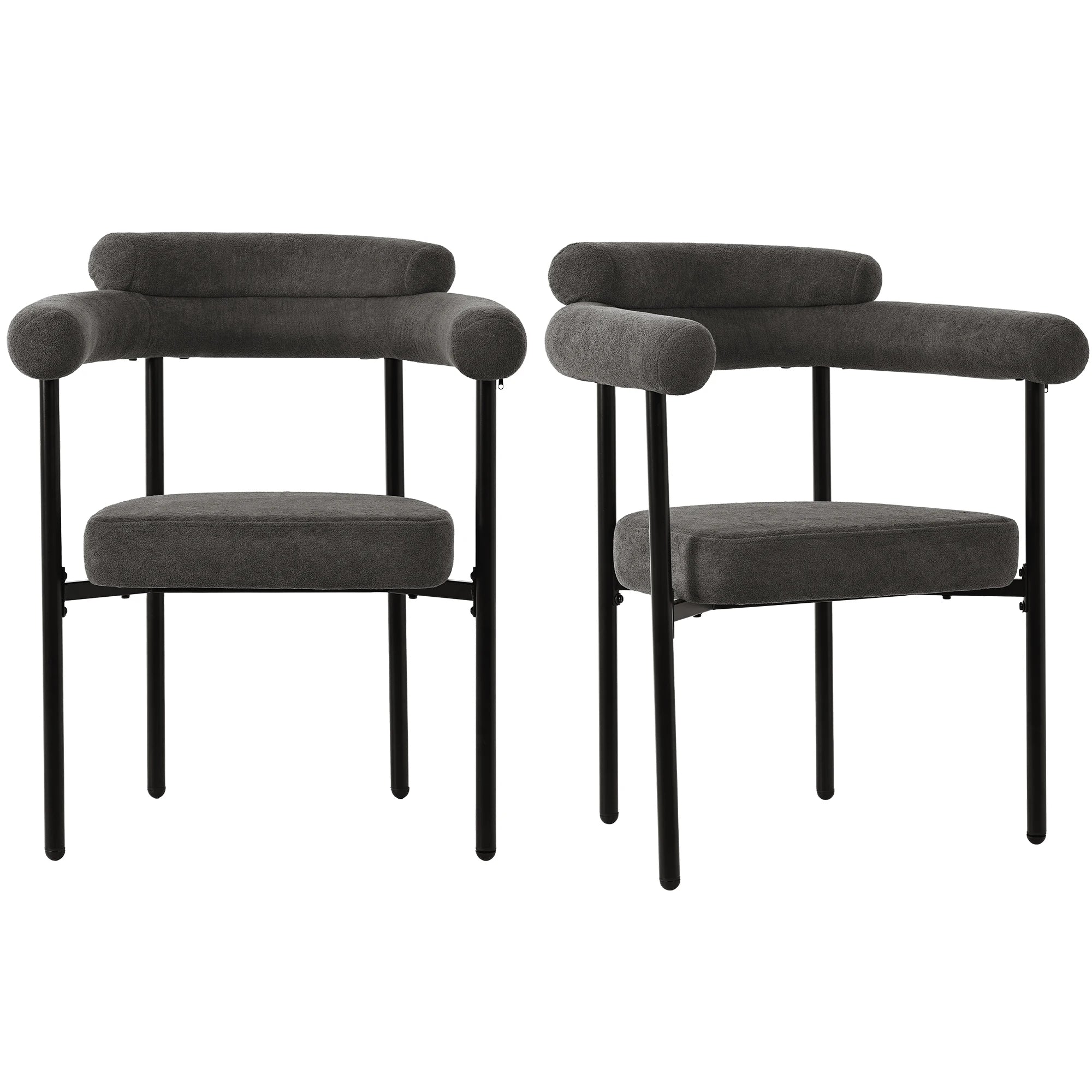 Faux suede set of dining Chairs
