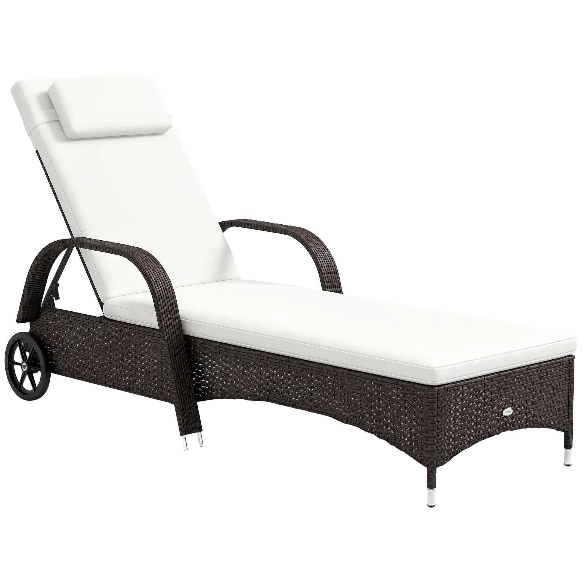 Garden Rattan Furniture Sun Lounger