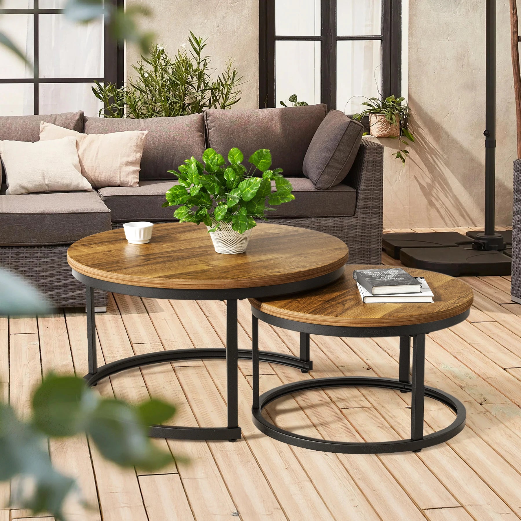 Round Coffee Table Duo