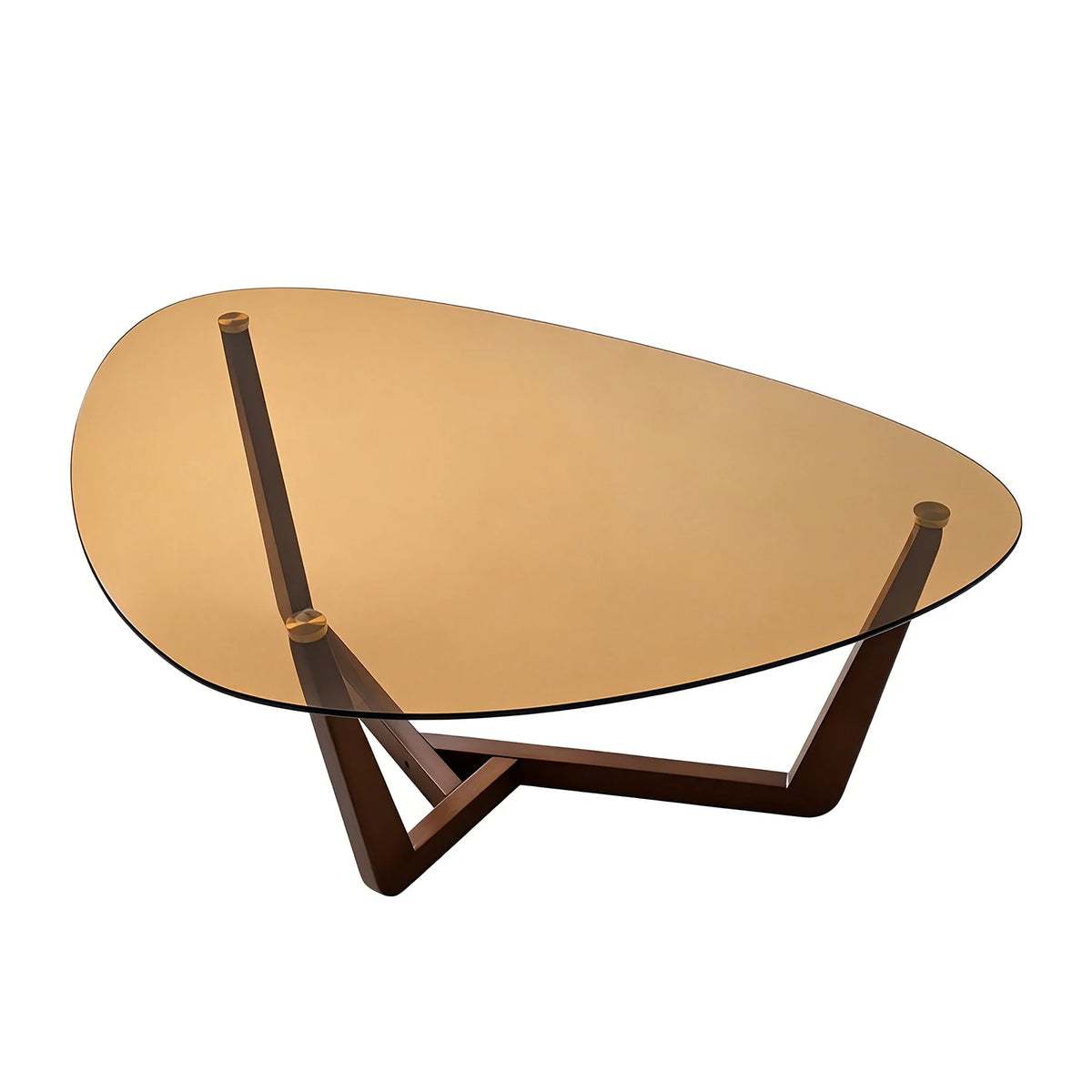 Triangular Smoked Coffee Table