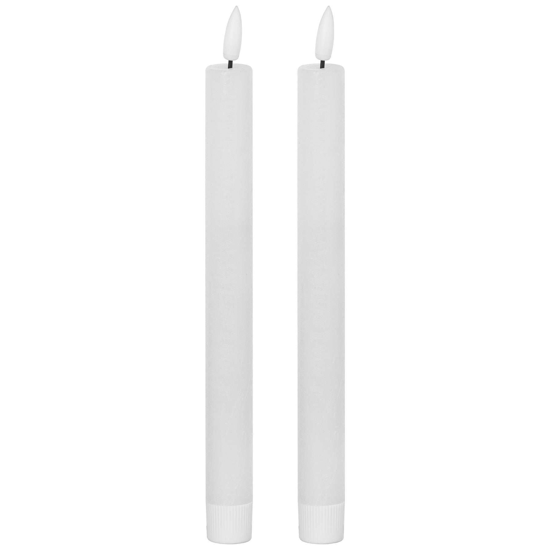White LED Dinner taper Candles