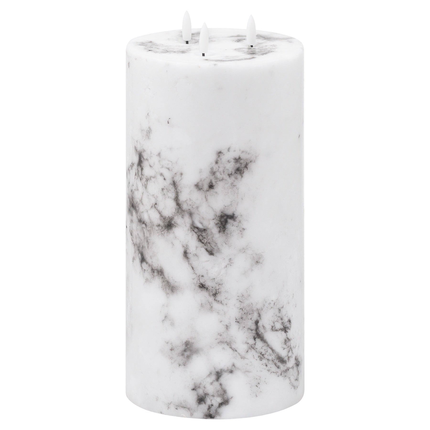 Luxury 3 wick Marble Effect LED Candle