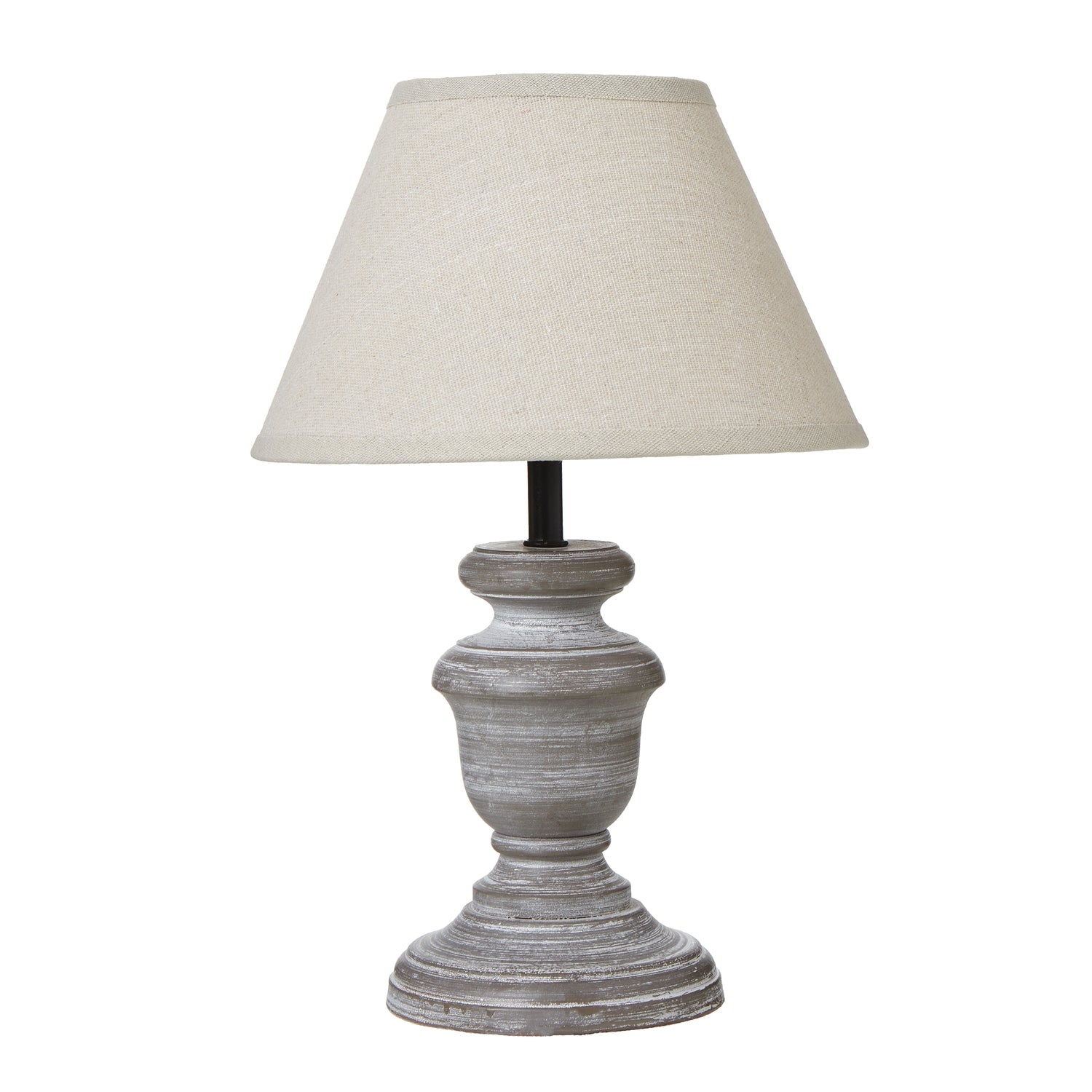 Urn Table Lamp With Linen Shade